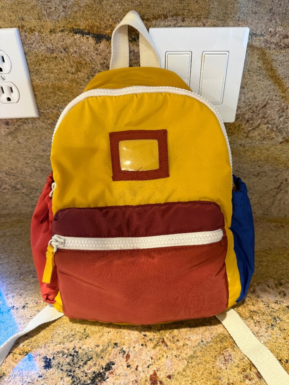 Zara unisex color block backpack